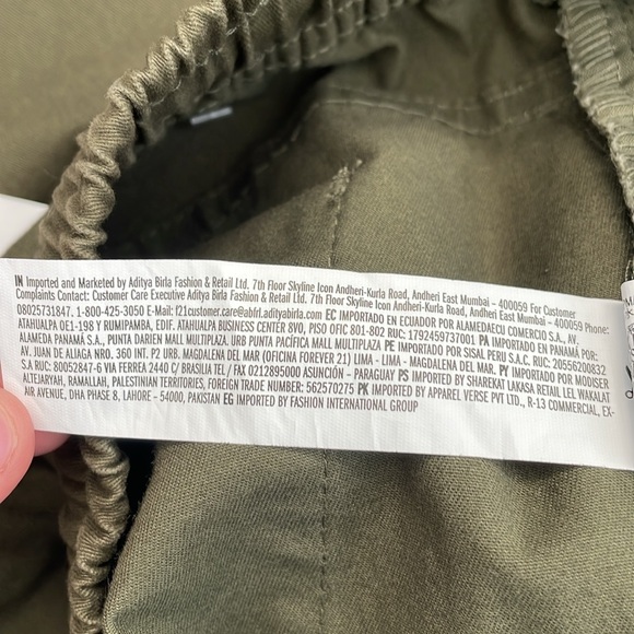 SOLD Off-site | Forever 21 Men’s Olive Joggers Size Small - Picture 12 of 13